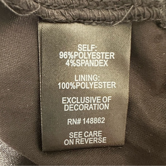 Torrid Black Peplum Sequin Sparkle V Neck Tank - Picture 4 of 4